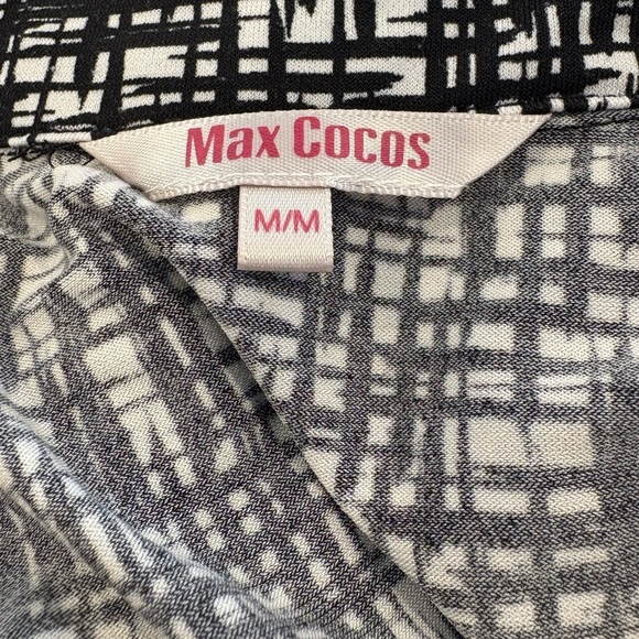 Chic Black & White Print Wrap Dress by Max Cocos - Picture 7 of 10